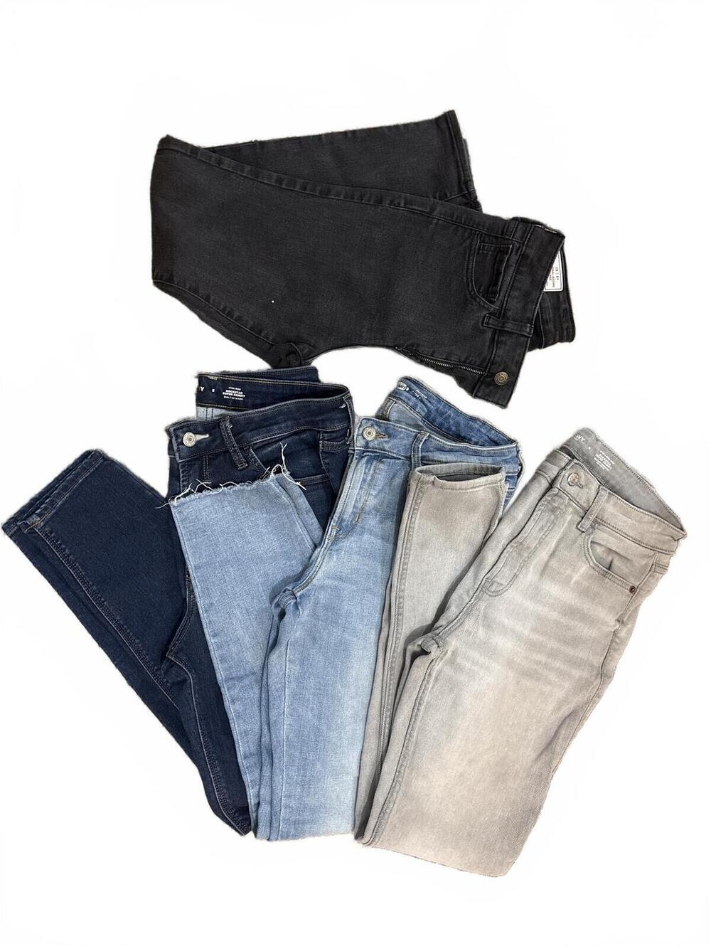 Gap & Old Navy Jeans Bundle Lot 4 Pairs Size 8 High Rise Rockstar Legging
